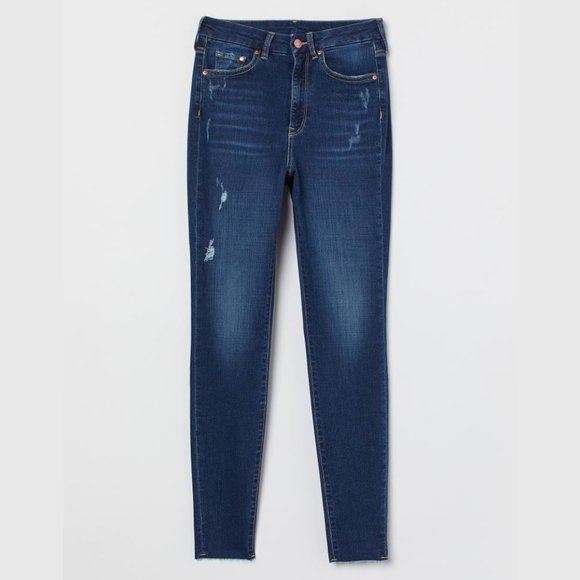NWT H&M Curvy Fit Embrace Ankle Jeans, 8 - Picture 1 of 2